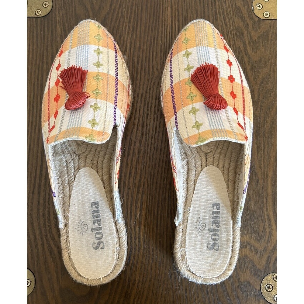 Java Artisanal Espadrilles Mulles Solana Women's Size‎ 9 - Picture 5 of 6